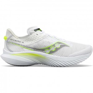 White Saucony Kinvara 14 Men's Running Shoes | ISRAEL UGOYEH