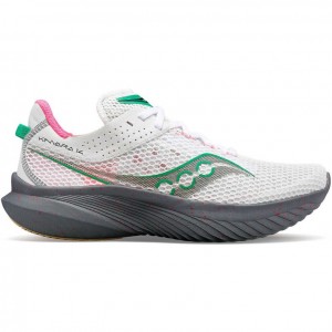 White Saucony Kinvara 14 Women's Running Shoes | ISRAEL MQDKFB