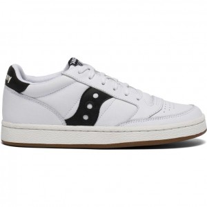 White / Black Saucony Jazz Court Men's Sneakers | ISRAEL EZSLUQ