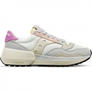 White / Grey / Rose Saucony Jazz NXT Women's Sneakers | ISRAEL UHRKWC