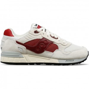 White / Red Saucony Shadow 5000 Men's Sneakers | ISRAEL BITFQL