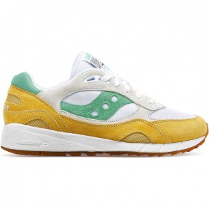 White / Yellow / Green Saucony Shadow 6000 Men's Sneakers | ISRAEL NBHIDW