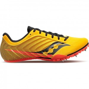 Yellow Saucony Spitfire 5 Women's Spikes | ISRAEL KPWFEU