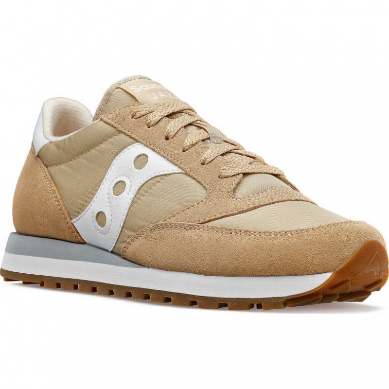 Beige Saucony Jazz Original Women's Sneakers | ISRAEL RUVMSB