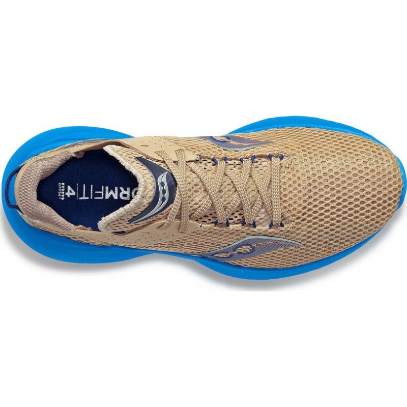 Beige / Blue Saucony Kinvara 14 Women's Running Shoes | ISRAEL ZYXJAV