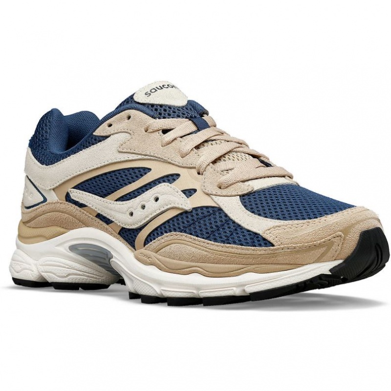 Beige / Blue Saucony ProGrid Omni 9 Premium Men's Sneakers | ISRAEL PSIDYQ