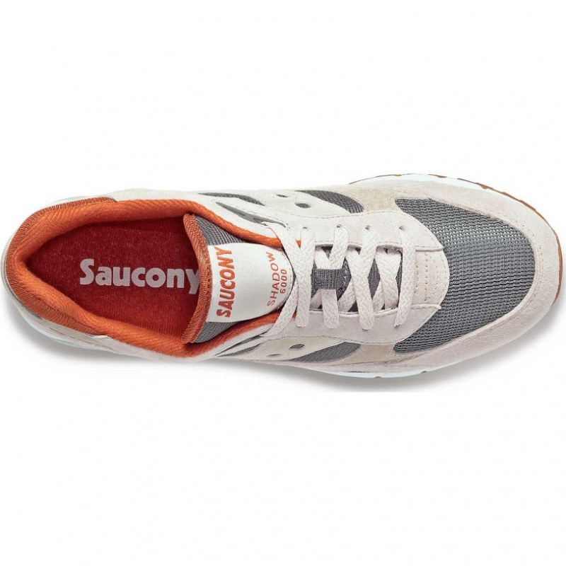 Beige / Grey Saucony Shadow 6000 Men's Sneakers | ISRAEL PIUHMA