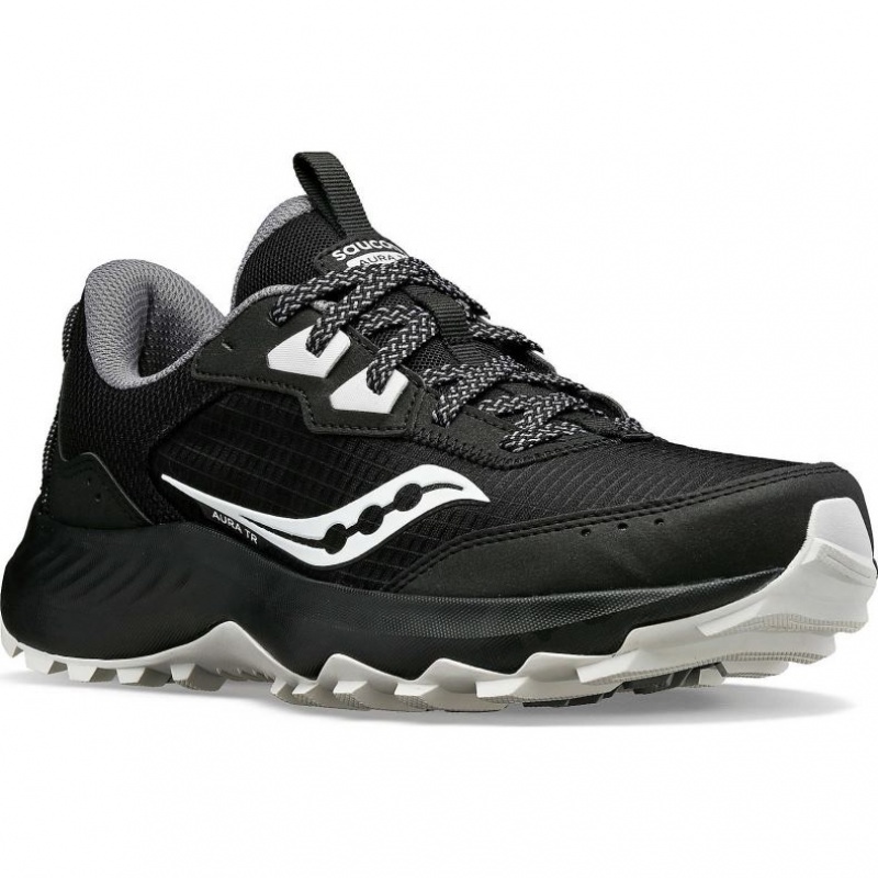 Black Saucony Aura TR Women's Running Shoes | ISRAEL CLFEHD