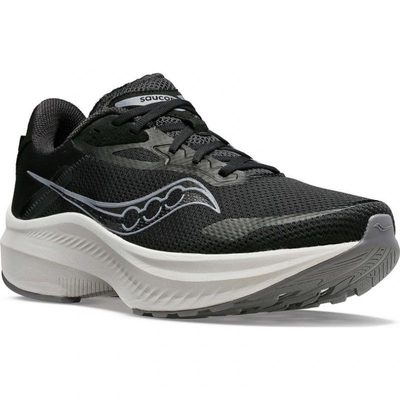 Black Saucony Axon 3 Men's Running Shoes | ISRAEL SMGKTC