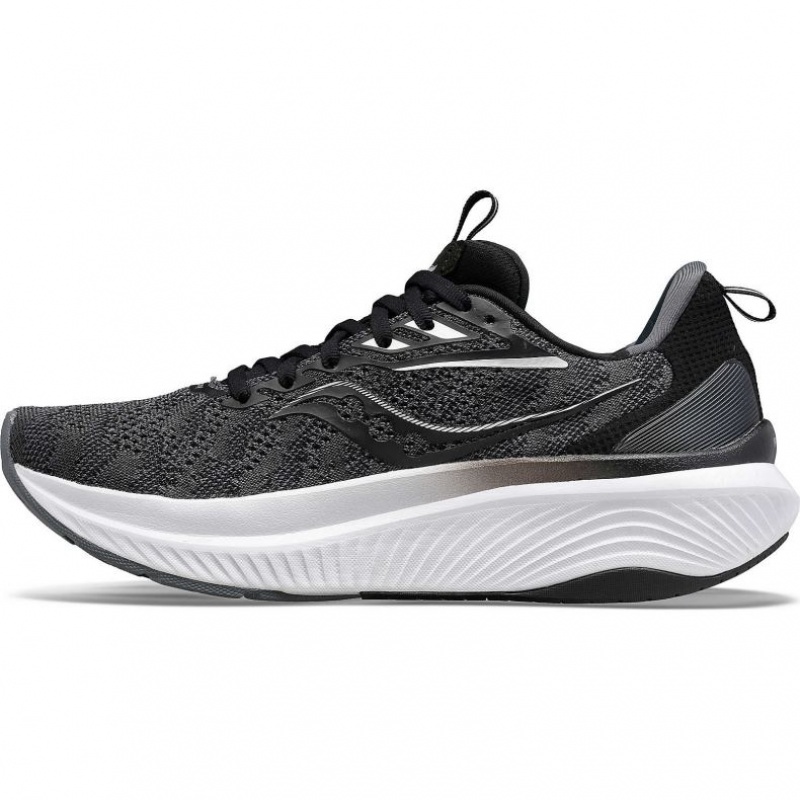 Black Saucony Echelon 9 Men's Wide Running Shoes | ISRAEL EGCLYK