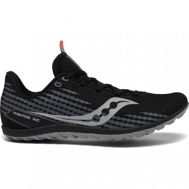 Black Saucony Havok XC 3 Men\'s Spikes | ISRAEL UJFAVX