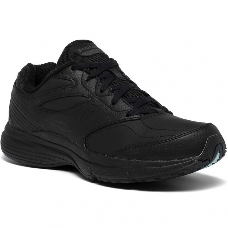 Black Saucony Integrity Walker 3 Women's Wide Running Shoes | ISRAEL XZKGQY