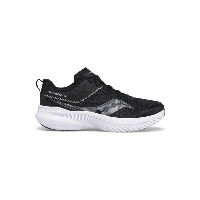 Black Saucony Kinvara 14 Big Kids\' Sneakers | ISRAEL TXJPVS