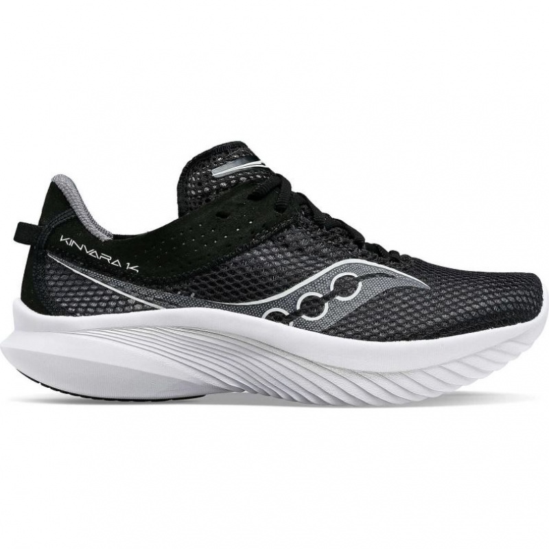 Black Saucony Kinvara 14 Men\'s Running Shoes | ISRAEL PUMHER