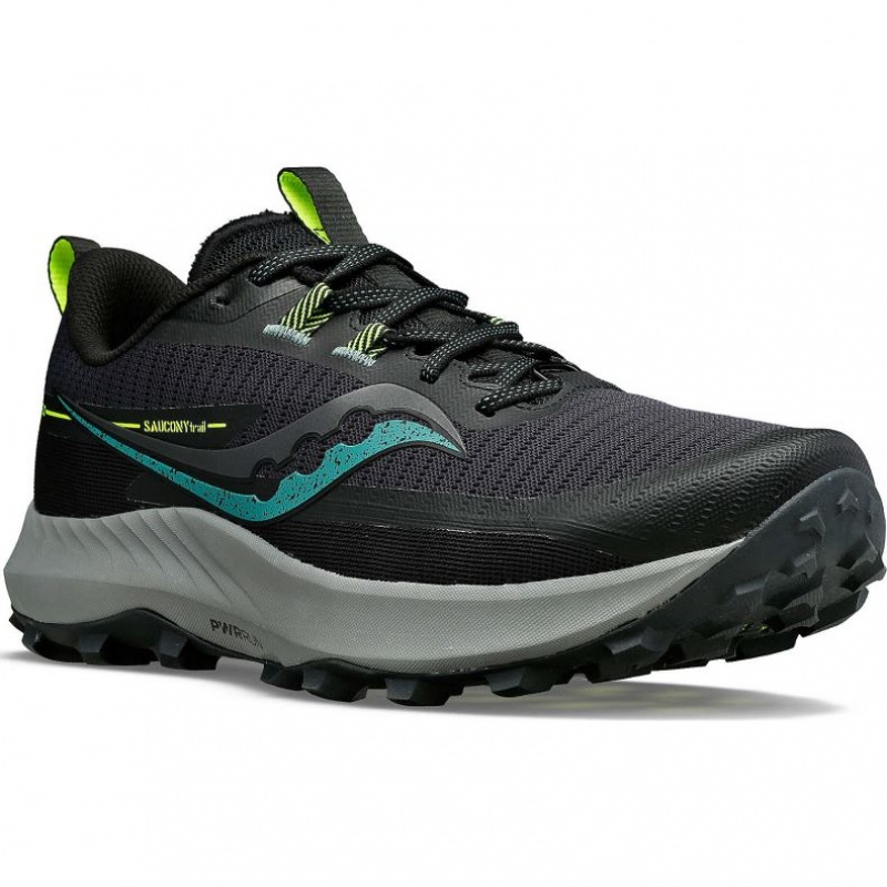 Black Saucony Peregrine 13 Men's Trail Running Shoes | ISRAEL MDUGCI