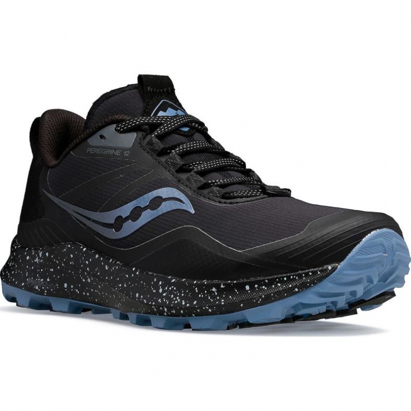 Black Saucony Peregrine ICE+ 3 Women's Trail Running Shoes | ISRAEL JNOBRI