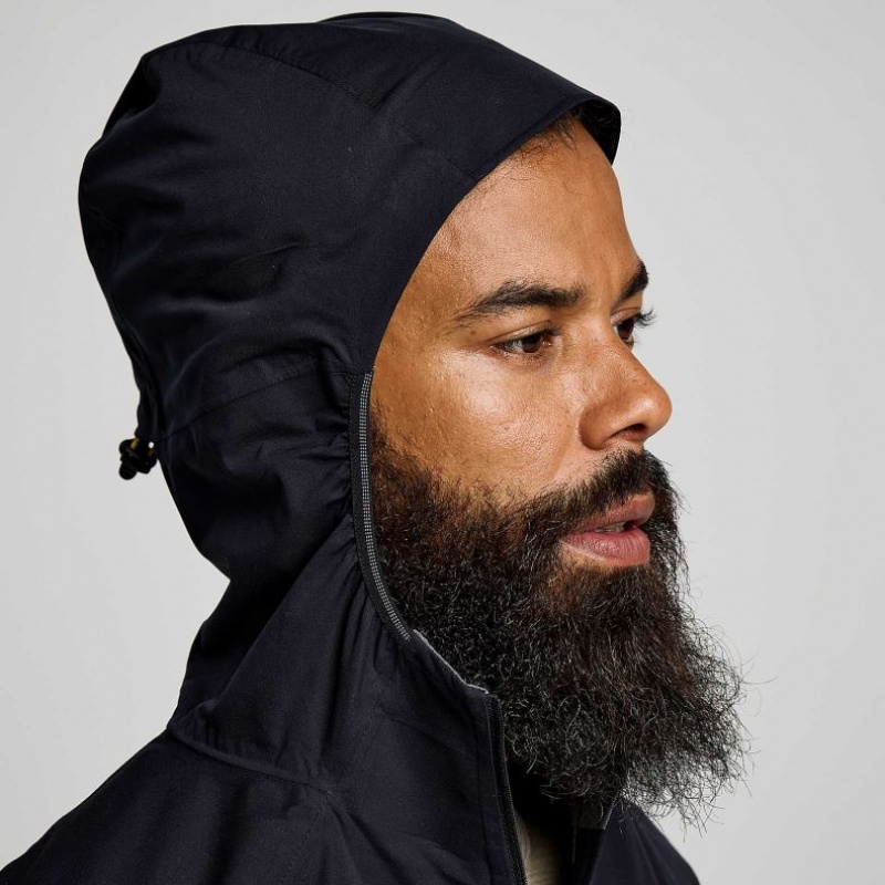 Black Saucony Runshield Men's Jacket | ISRAEL EQUPYT