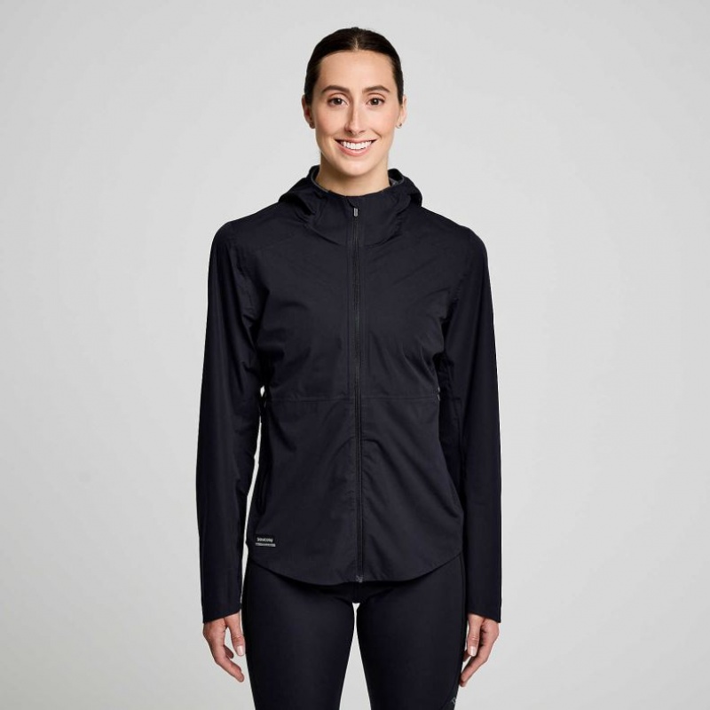 Black Saucony Runshield Women\'s Jacket | ISRAEL HAEPMT