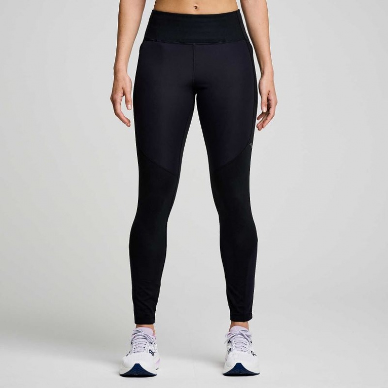 Black Saucony Runshield Women\'s Tight | ISRAEL FLGUND