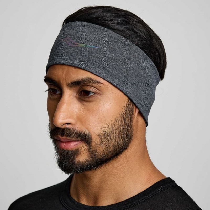 Black Saucony Solstice Men\'s Headband | ISRAEL XTKHLN