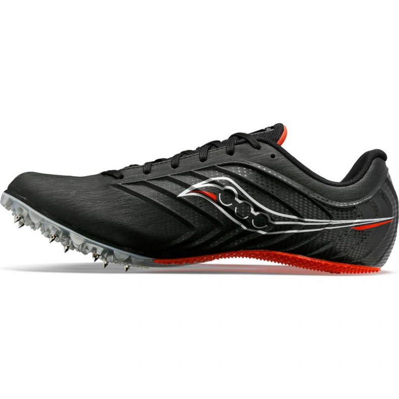 Black Saucony Spitfire 5 Men's Spikes | ISRAEL CEOWBD