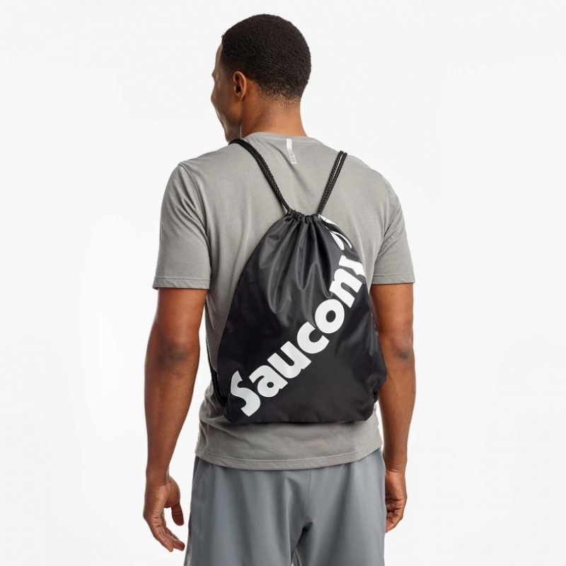 Black Saucony String Men's Bag | ISRAEL WHLFZY