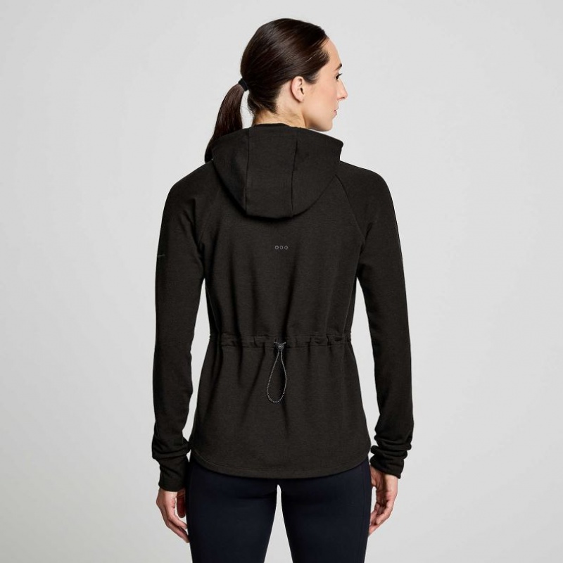 Black Saucony Triumph Tunic Women's Hoodie | ISRAEL CQIUFJ