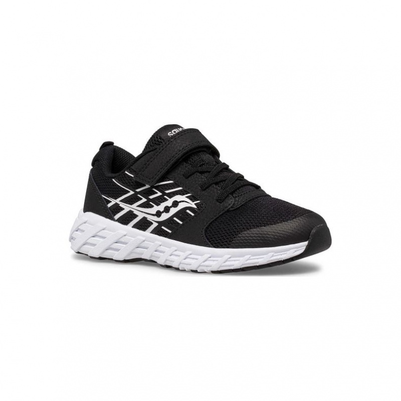 Black Saucony Wind 2.0 A/C Big Kids' Sneakers | ISRAEL ZPSFDG