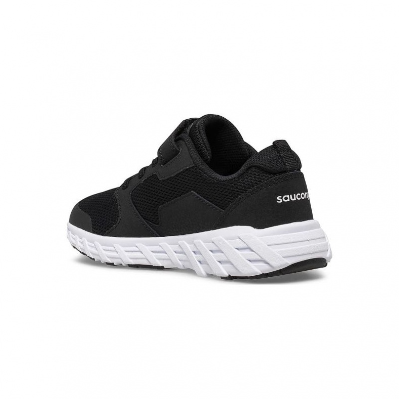 Black Saucony Wind 2.0 A/C Big Kids' Sneakers | ISRAEL ZPSFDG