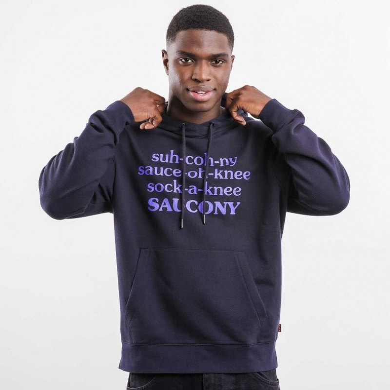 Black Saucony X Frank Cooke Rested Men\'s Hoodie | ISRAEL OKUEIJ