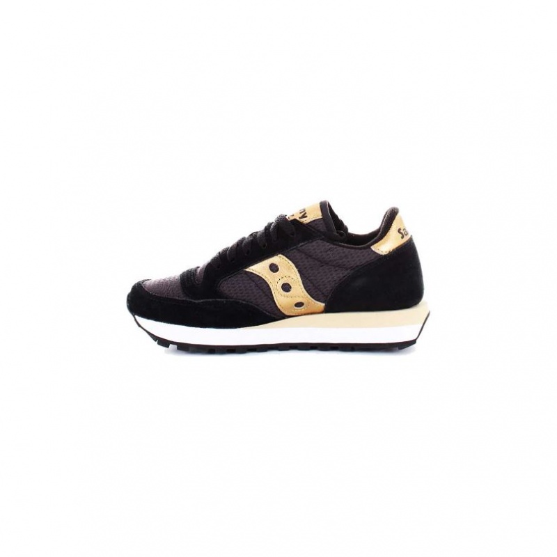 Black / Gold Saucony Jazz Original Women's Sneakers | ISRAEL OJETCK