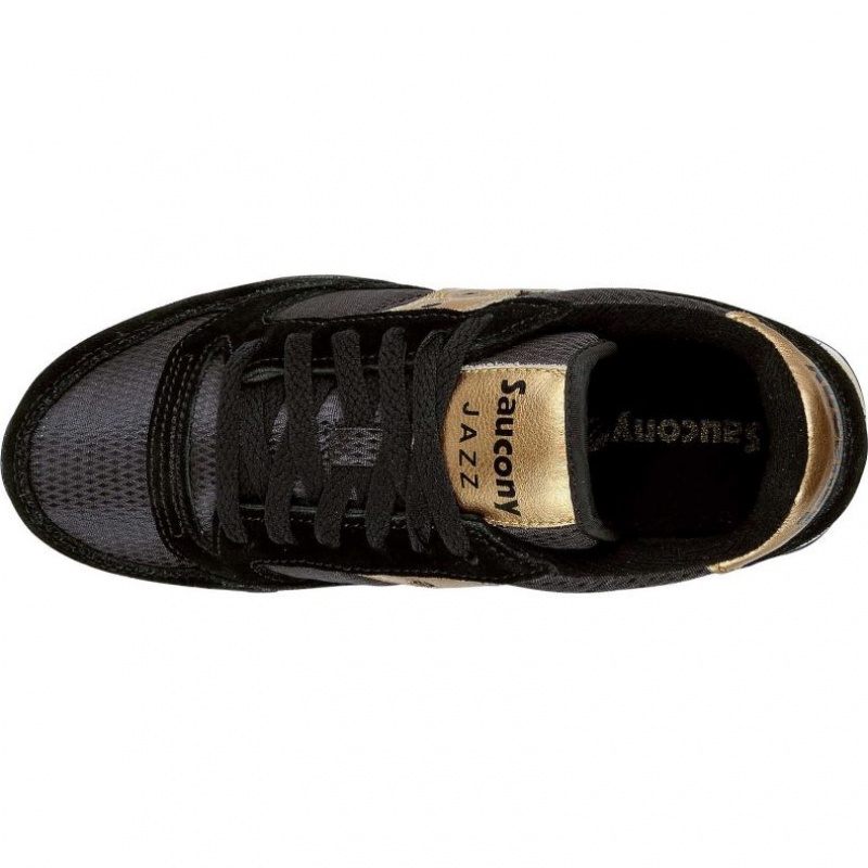 Black / Gold Saucony Jazz Original Women's Sneakers | ISRAEL OJETCK