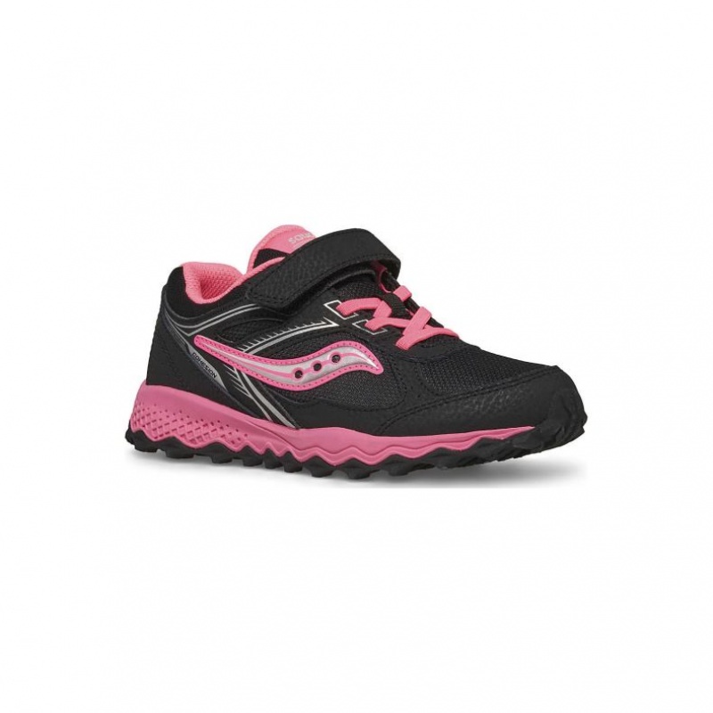 Black / Pink Saucony Cohesion TR14 A/C Big Kids' Sneakers | ISRAEL GMYWDU