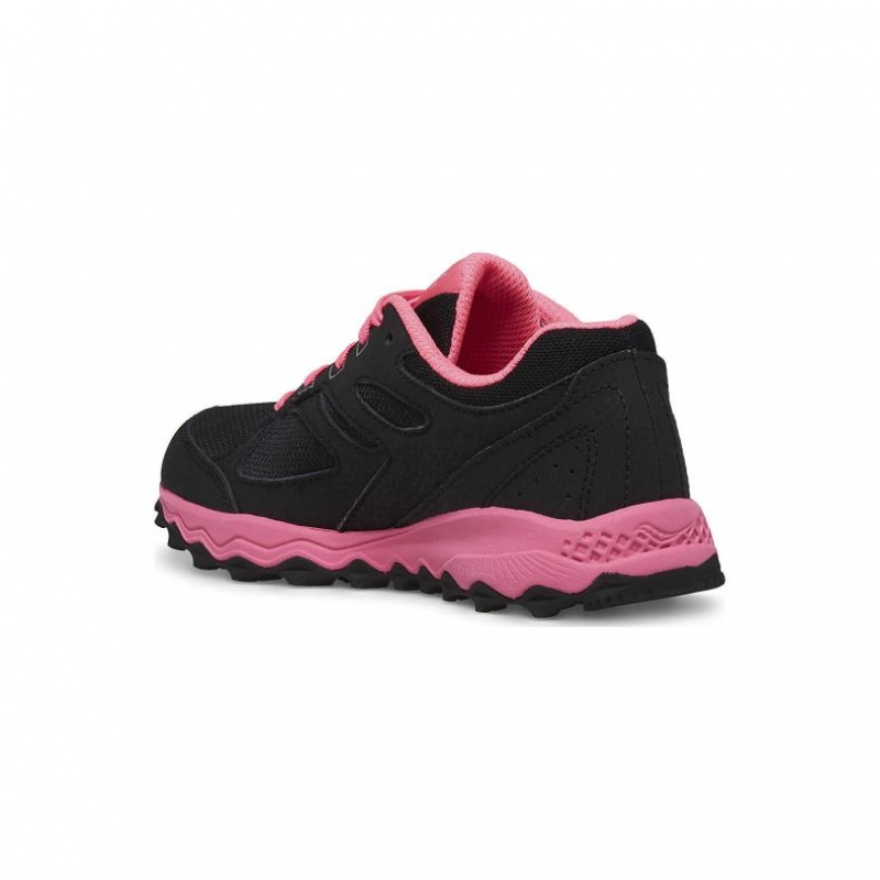 Black / Pink Saucony Cohesion TR14 Lace Big Kids' Sneakers | ISRAEL YEWOPD