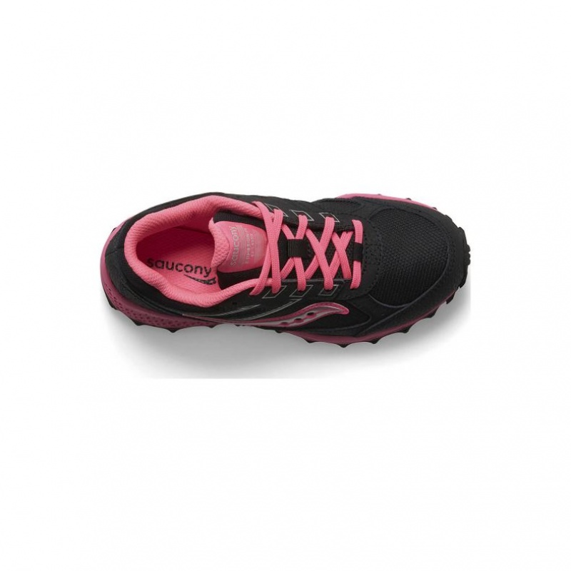 Black / Pink Saucony Cohesion TR14 Lace Big Kids' Sneakers | ISRAEL YEWOPD