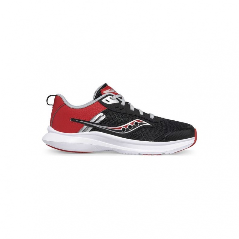 Black / Red Saucony Axon 3 Big Kids\' Sneakers | ISRAEL FENIUZ