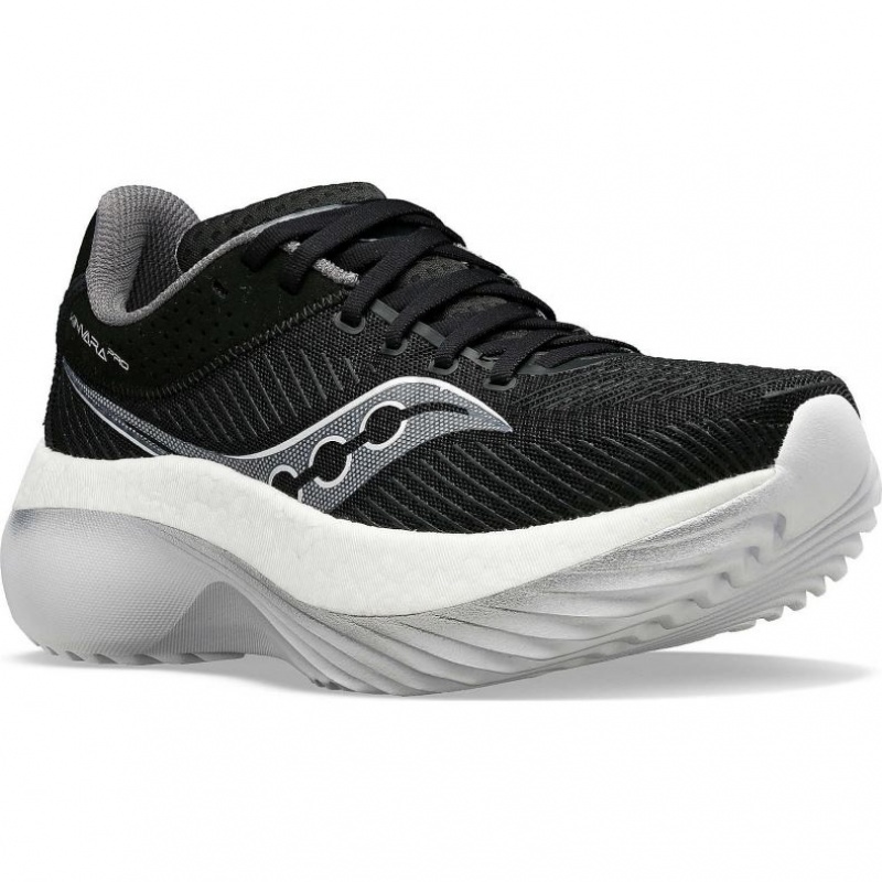 Black / White Saucony Kinvara Pro Men's Running Shoes | ISRAEL NJUZRW