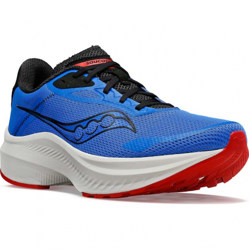 Blue Saucony Axon 3 Men's Running Shoes | ISRAEL HNLEMI