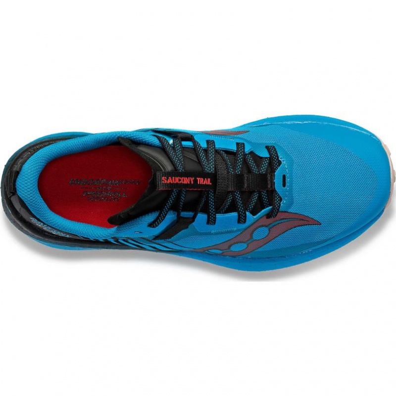 Blue Saucony Endorphin Edge Men's Trail Running Shoes | ISRAEL GPFKUQ