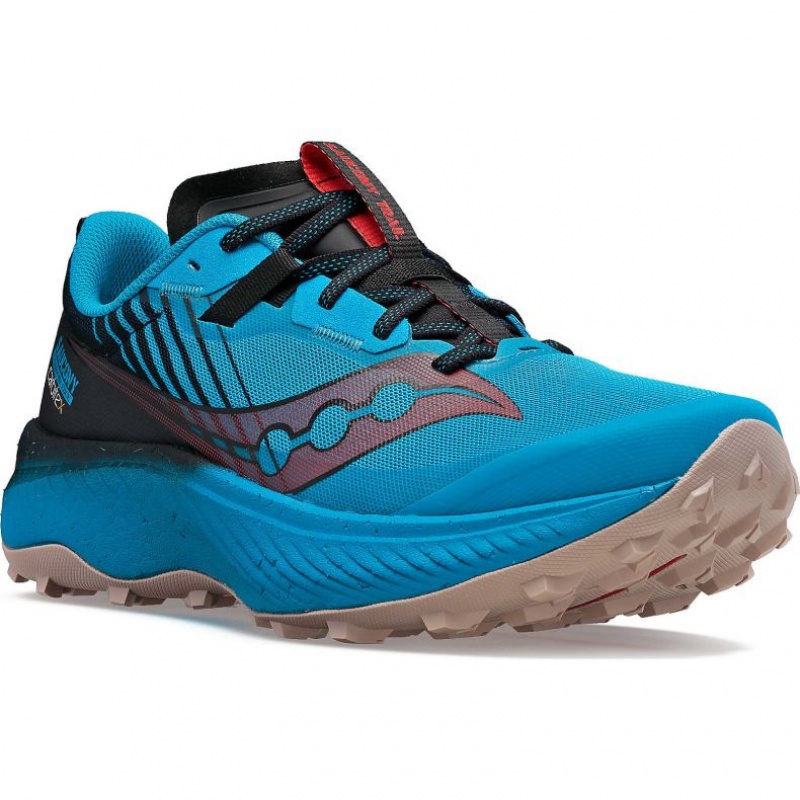 Blue Saucony Endorphin Edge Men's Trail Running Shoes | ISRAEL GPFKUQ