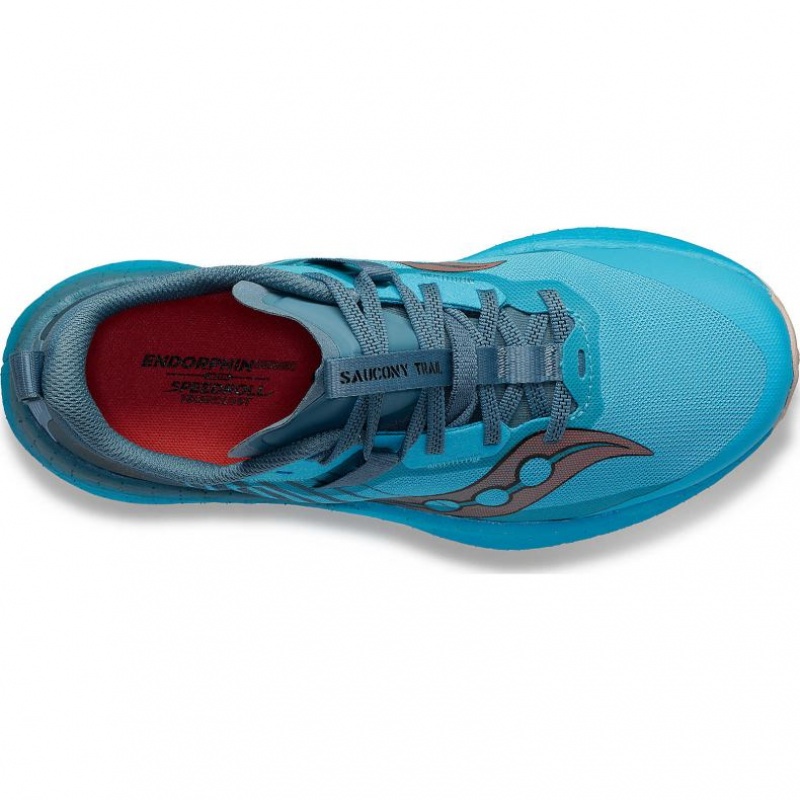 Blue Saucony Endorphin Edge Women's Trail Running Shoes | ISRAEL ZGTOQR