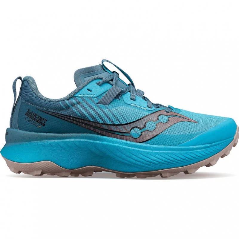 Blue Saucony Endorphin Edge Women\'s Trail Running Shoes | ISRAEL ZGTOQR