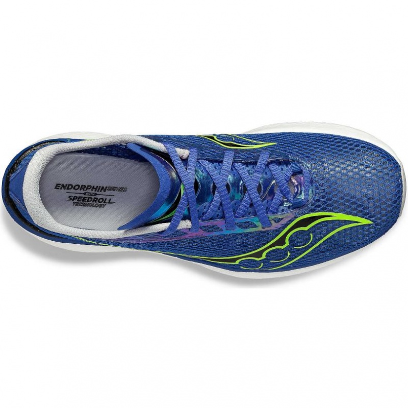 Blue Saucony Endorphin Pro 3 Men's Running Shoes | ISRAEL AIDWXT