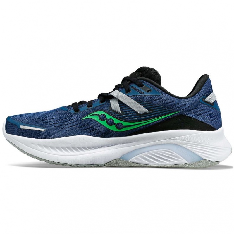 Blue Saucony Guide 16 Men's Running Shoes | ISRAEL MTGXFJ