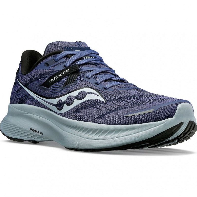 Blue Saucony Guide 16 Women's Running Shoes | ISRAEL TAMUGY