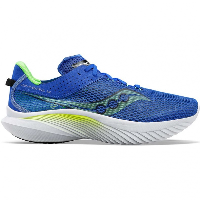 Blue Saucony Kinvara 14 Men\'s Running Shoes | ISRAEL JAUVIZ