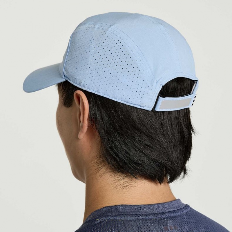 Blue Saucony Outpace Men's Hat | ISRAEL YHLBGQ