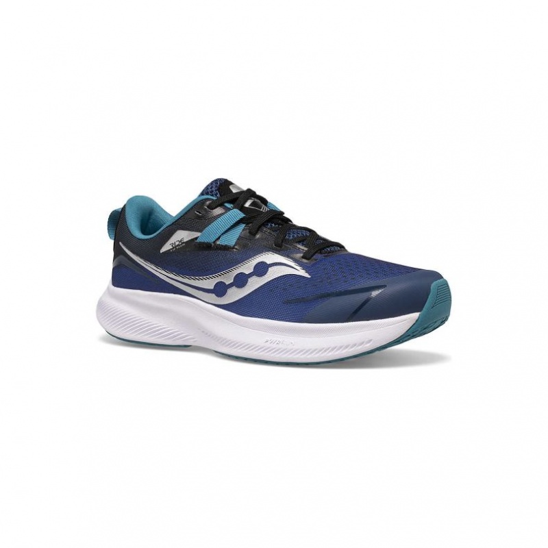 Blue Saucony Ride 15 Big Kids' Sneakers | ISRAEL ZKFSUB