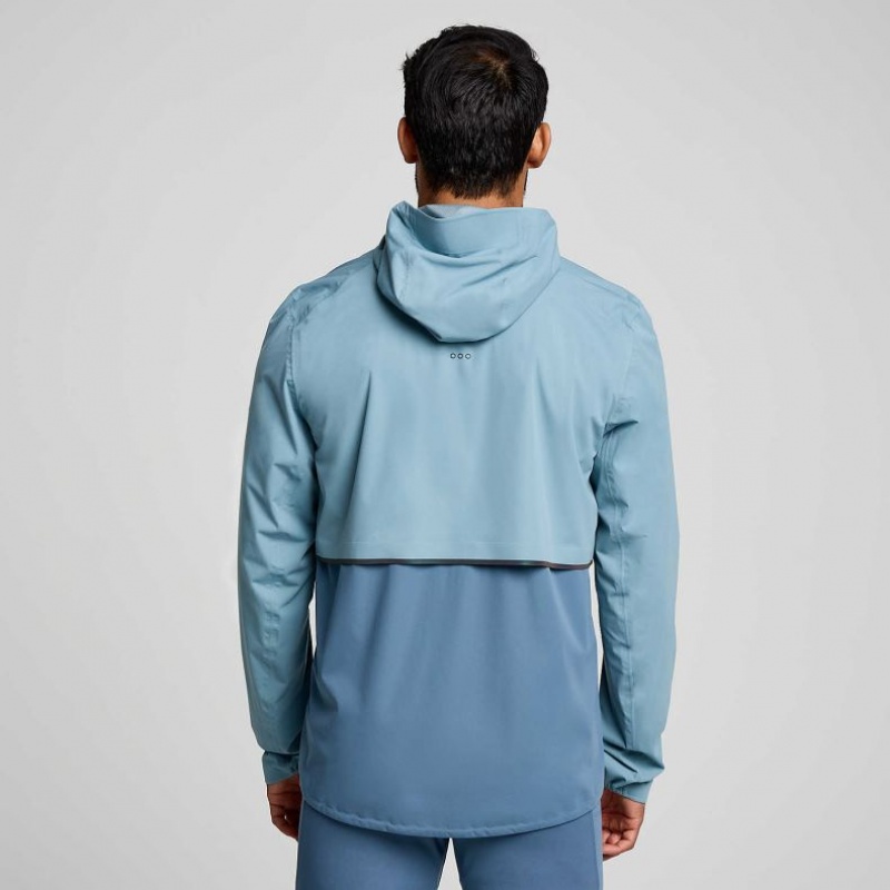 Blue Saucony Runshield Men's Jacket | ISRAEL ARXTUJ