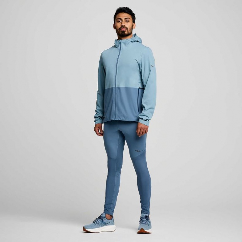 Blue Saucony Runshield Men's Jacket | ISRAEL ARXTUJ